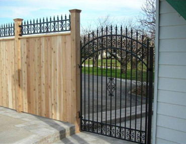 wrought iron fence fencing landscape terrascapes